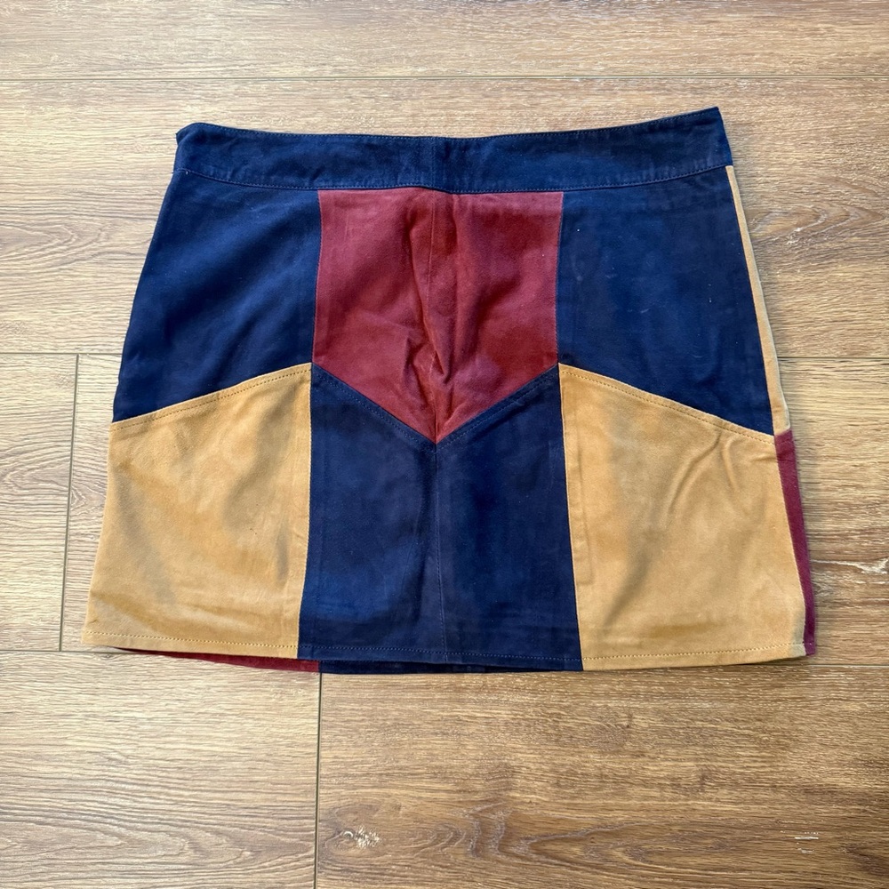 Lamarque Multicolor Patchwork Mini Skirt - image 1